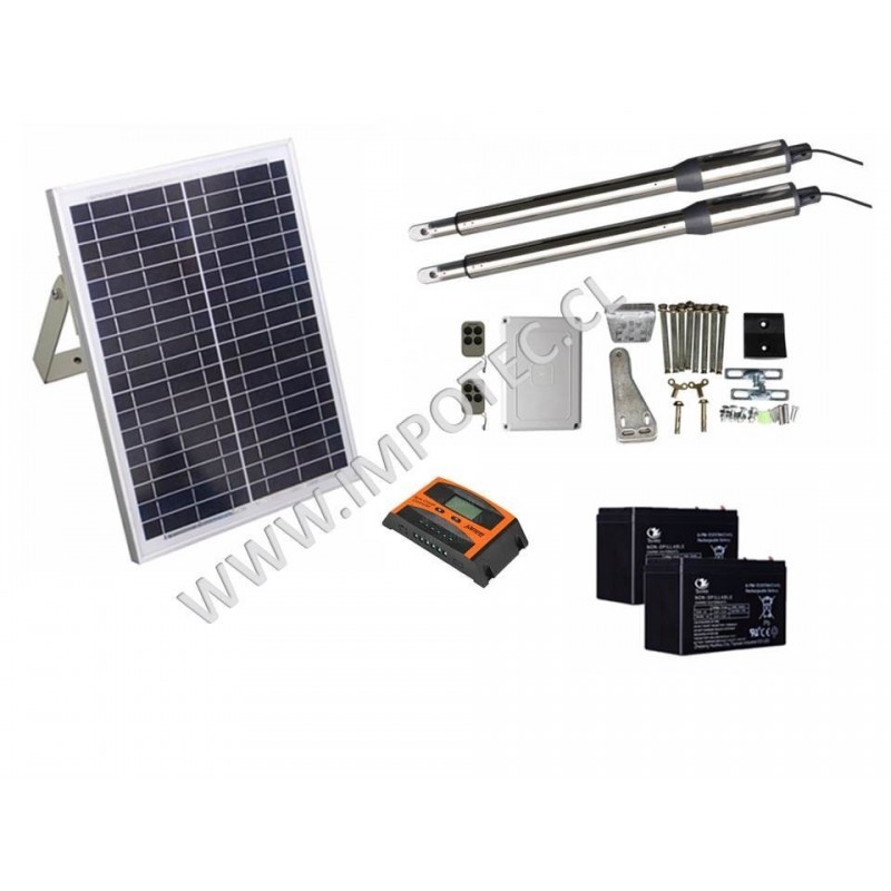 Kit Batiente Solar 200KG 2,5 MT 10 Ciclos