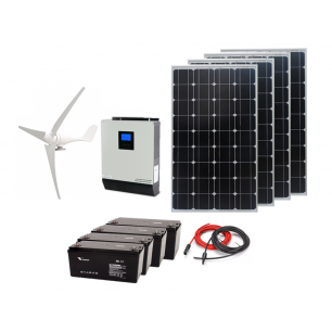 Kit Solar 5880W y Generador Eolico 5KVA Hibrido