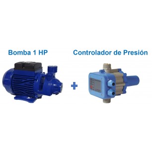Kit Bomba De Agua 1 Hp SDB80 + Controlador Presión