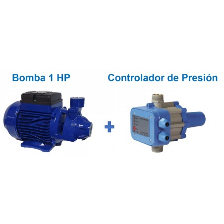 Kit Bomba De Agua 1 Hp SDB80 + Controlador Presión