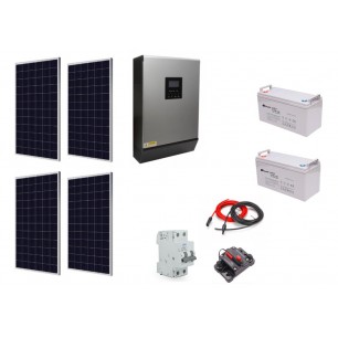 Kit Solar Fotovoltaico 2400w Híbrido Larga Duracion