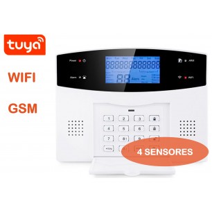 Alarma Gsm + Wifi Casa Oficina 4 Sensores Aviso Celular Impotec