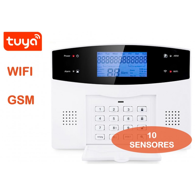 Alarma Gsm + Wifi Casa Oficina 10 Sensores Aviso Celular Impotec
