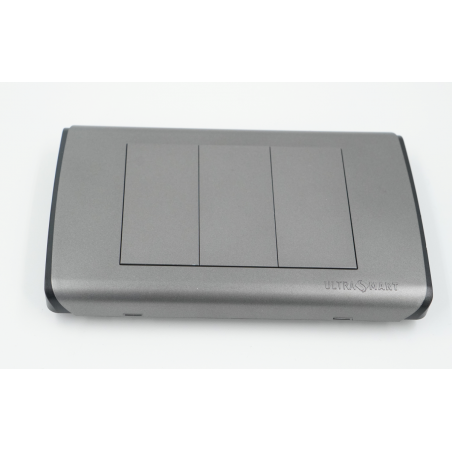 Placa Doble Triple Enchufe o Interruptor UltraSmart Grey