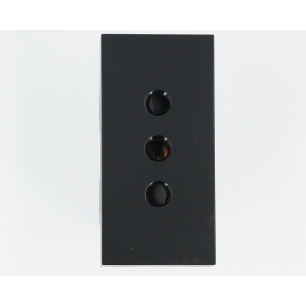ModuloTomacorriente Simple 10A/250V UltraSmart Crystal Black