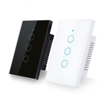 Smart Switch 3 Canales Negro Para Alarma G90 Plus