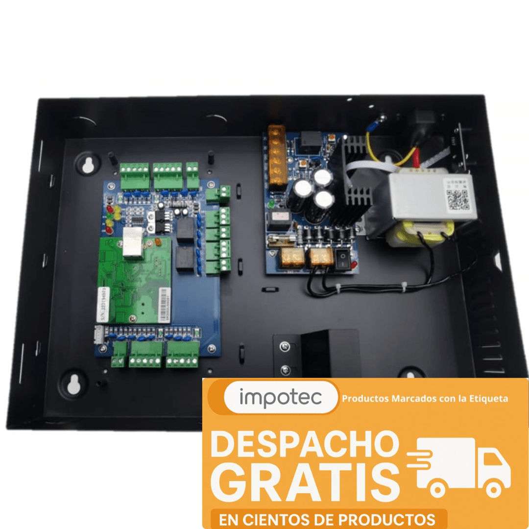 Panel Control De Acceso 2 Puertas + Fuentes UPS + Software