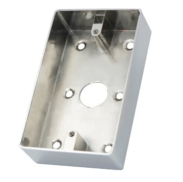 Caja Para Pulsador Rectangular Metalica