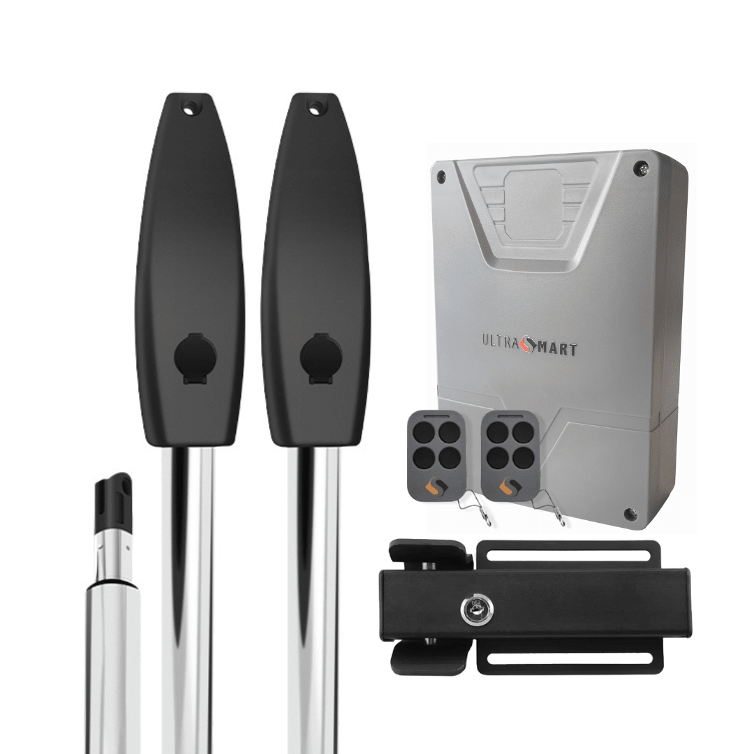 KIT BATIENTE 2 BRAZOS 350KG 3,5MT ELECTROMECÁNICO ULTRA SMART + CERRADURA