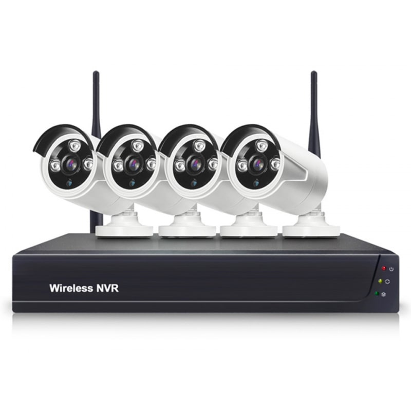 Kit 4 Cámaras Inalámbricas Full HD WiFi Tuya Smart