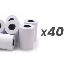 Pack 2 Cajas - 40 Rollos De Papel Térmico De 57mmx40mts