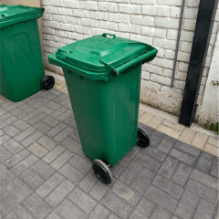 Contenedor Basura 120 litros HDPE Basurero Municipal - Imagen 2