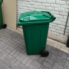 Contenedor Basura 240 litros HDPE Basurero Municipal - Imagen 2
