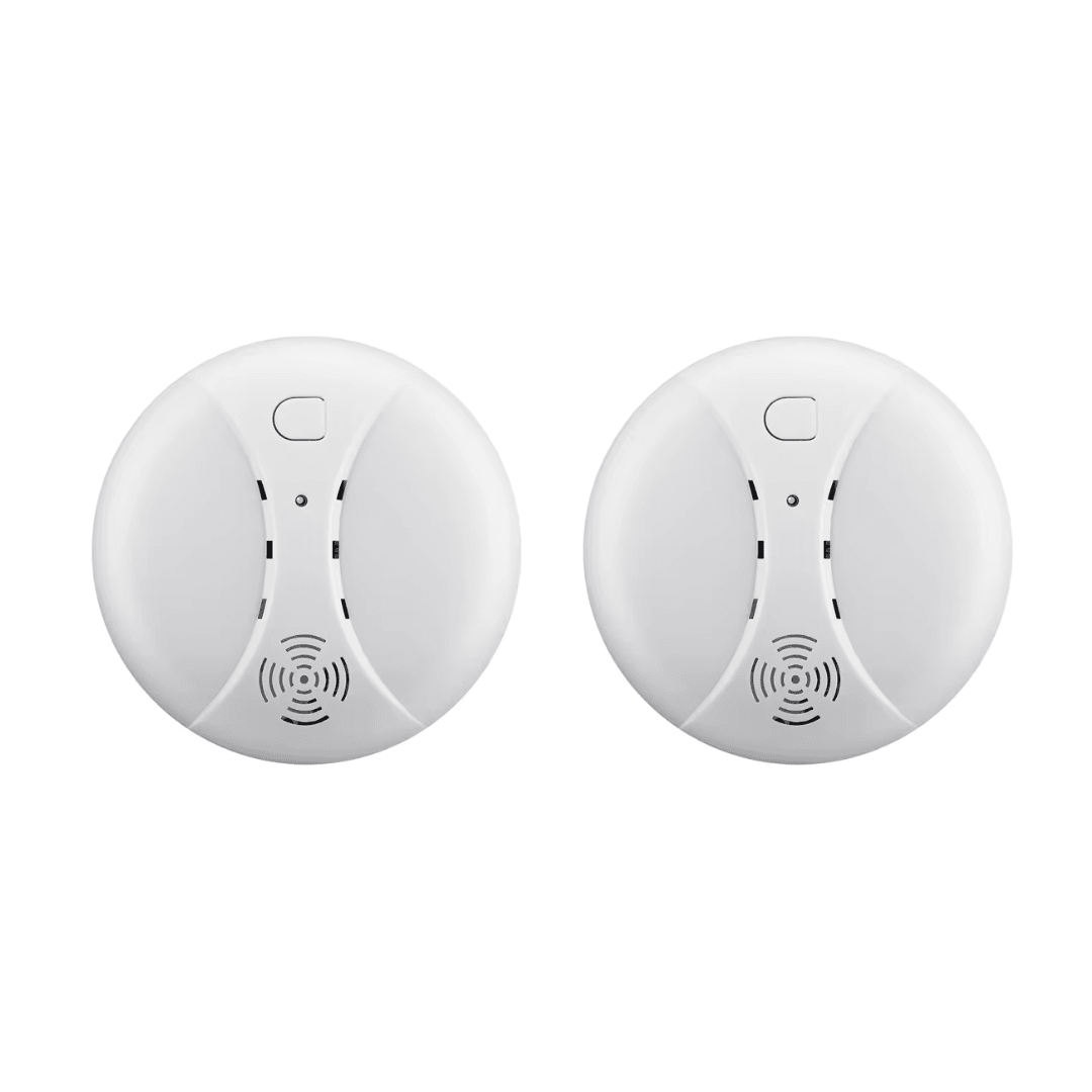 Pack 2 Sensores Humo Inalámbricos Para Alarmas