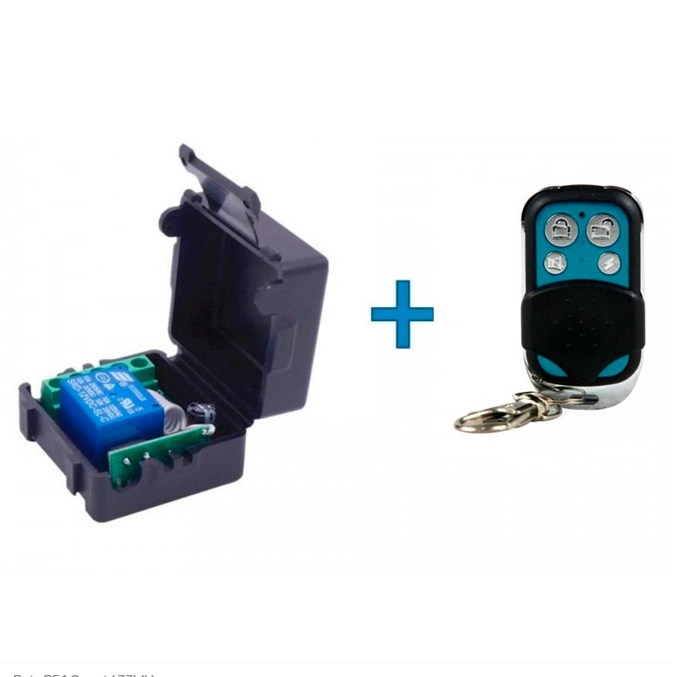 Relé Inalámbrico Relay Modulo Rf 1 Canal + Control Remoto 433 MHz