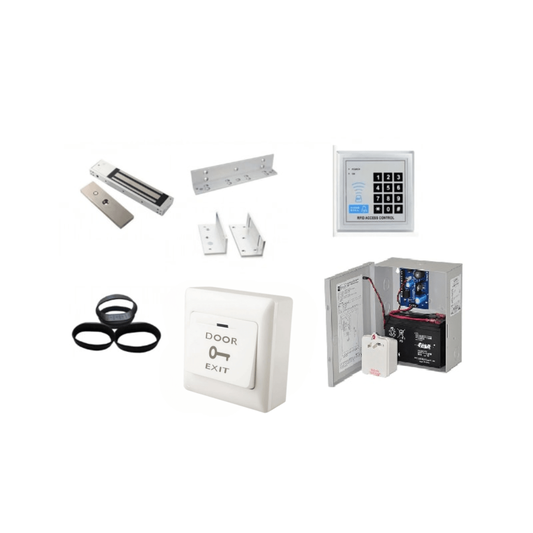 Kit Completo Control De Acceso Con Cerradura 280KG + Batería De Respaldo