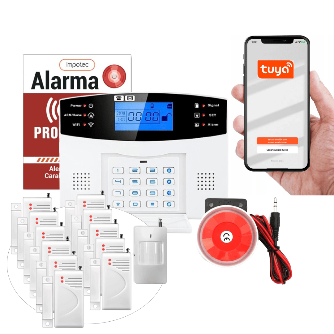 Alarma Wifi 4G Kit 11 Sensores Mag + 1 Sensor Mov