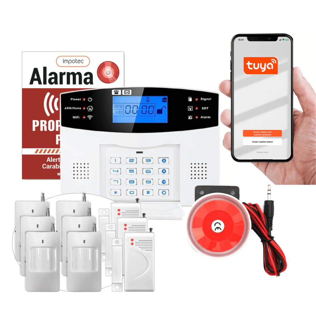 Alarma Wifi 4G Kit 3 Sensores Mag + 6 Sensores Mov
