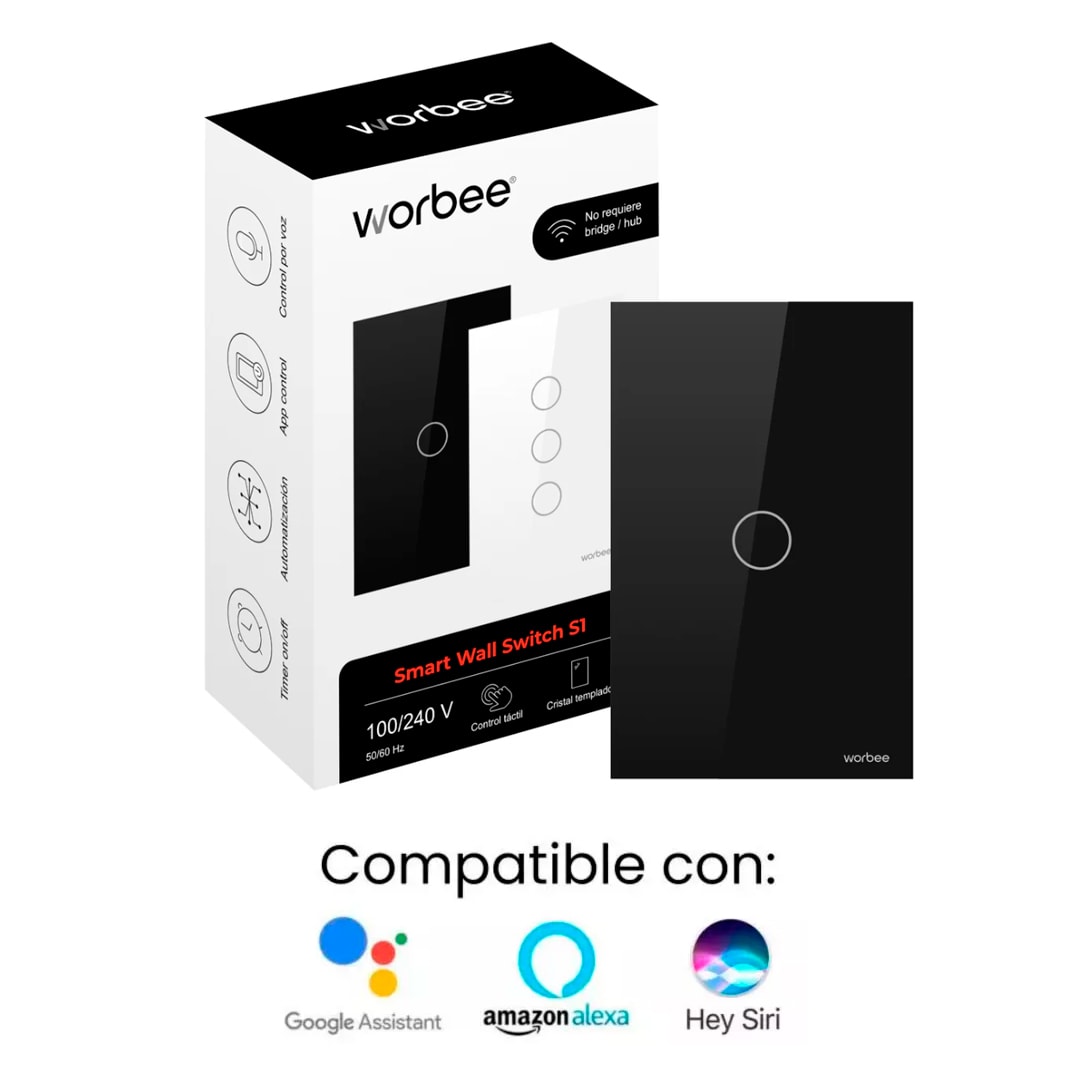 Interruptor Inteligente S1 WiFi Simple Con Neutro