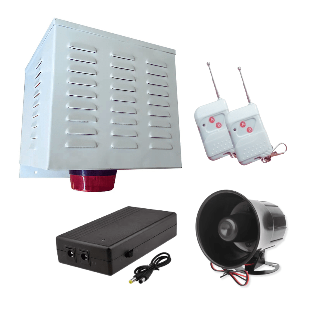 Alarma Comunitaria 20W 120dB + UPS Respaldo