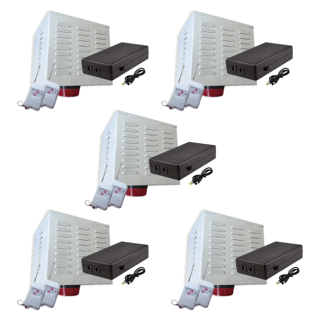 Pack 5 Alarmas Comunitarias 20W + 5 UPS Respaldo - Imagen 2
