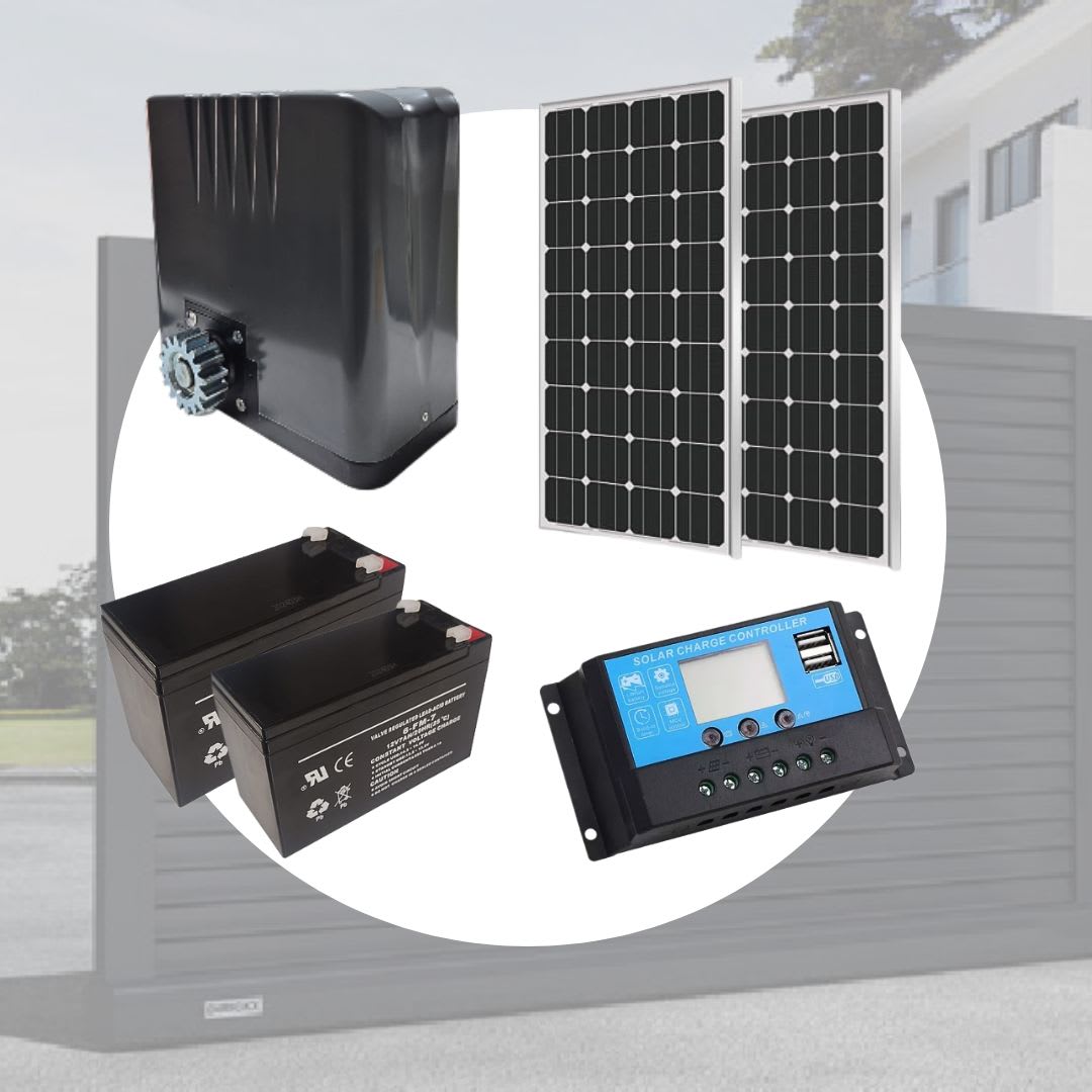Kit Motor Portón Corredera Solar Ultrasmart