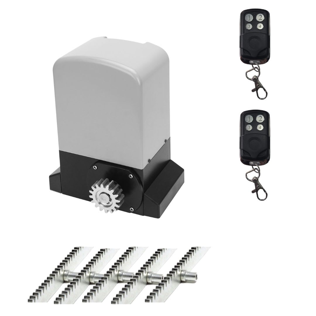 Kit Motor Portón Automático 1000kg + 5m Cremallera
