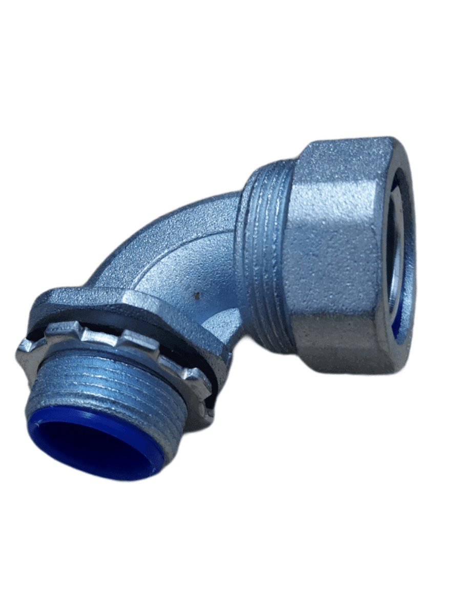 Conector Curvo Para Flexible Metálico 20mm