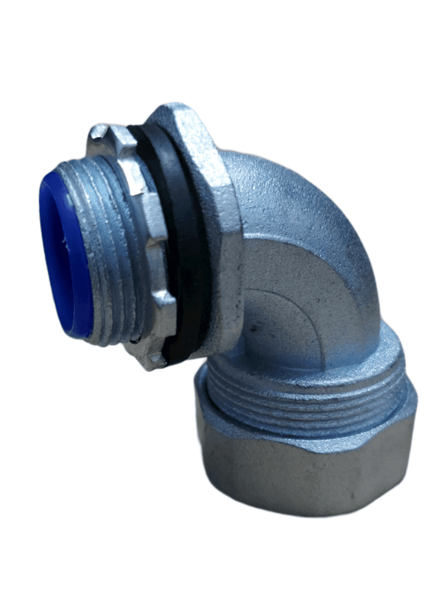 Conector Curvo Para Flexible Metálico 20mm - Imagen 3
