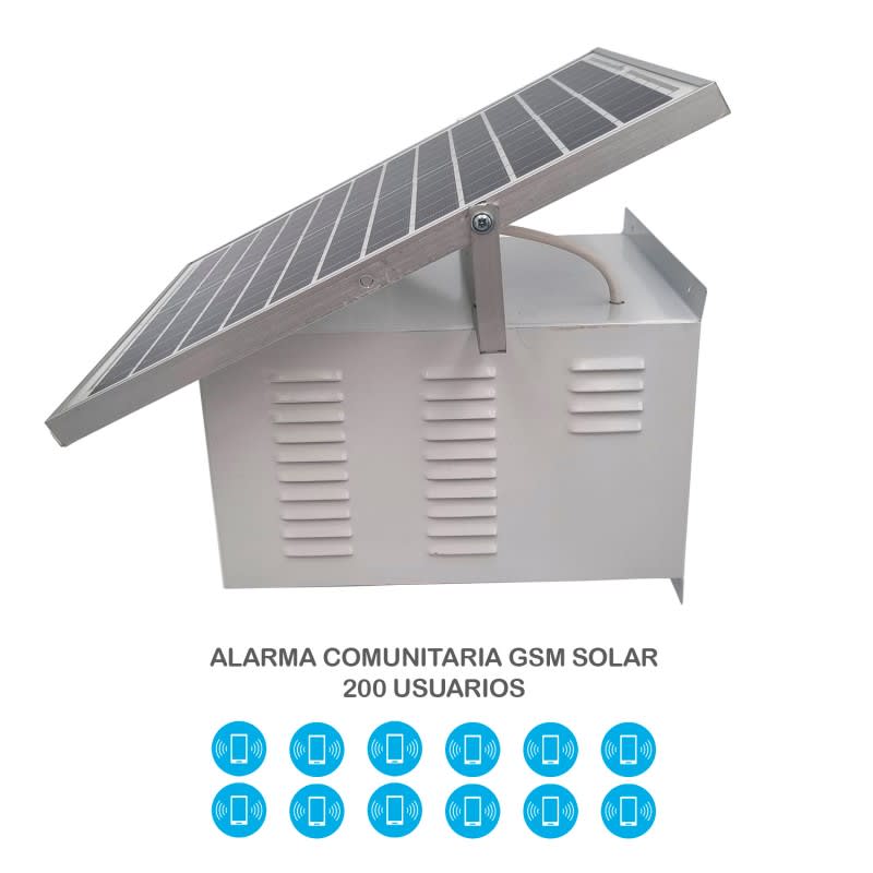 Alarma Comunitaria GSM Solar 200 Usuarios - Imagen 2