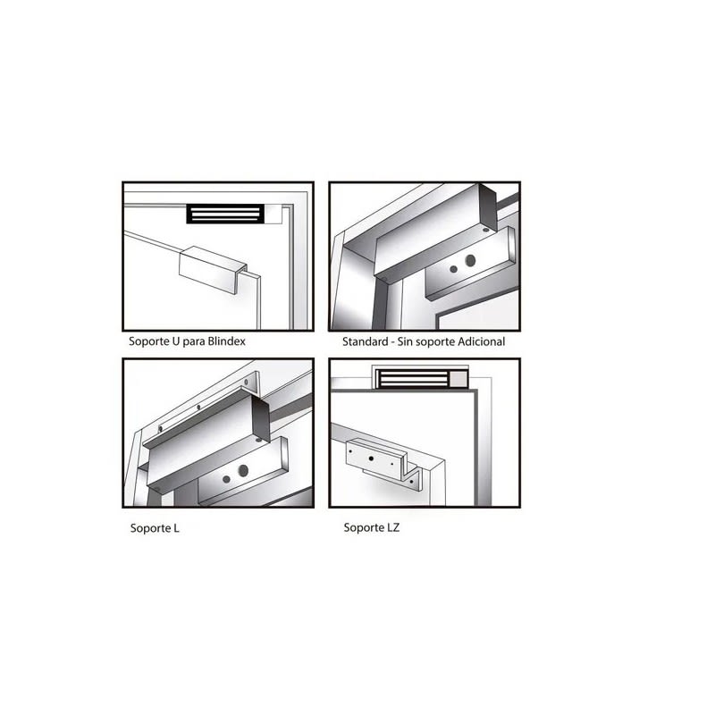 Cerradura Magnetica 60kg Empotrada / 132lb 12v Seguridad Puerta - Imagen 3
