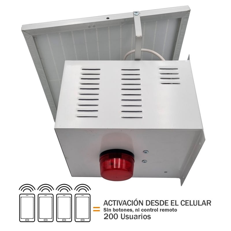 Alarma Comunitaria GSM Solar 200 Usuarios
