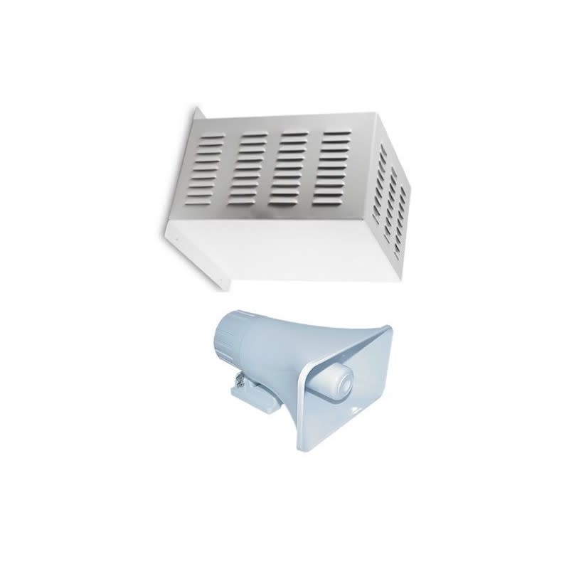 Gabinete metalico para sirena 30W antivandalico