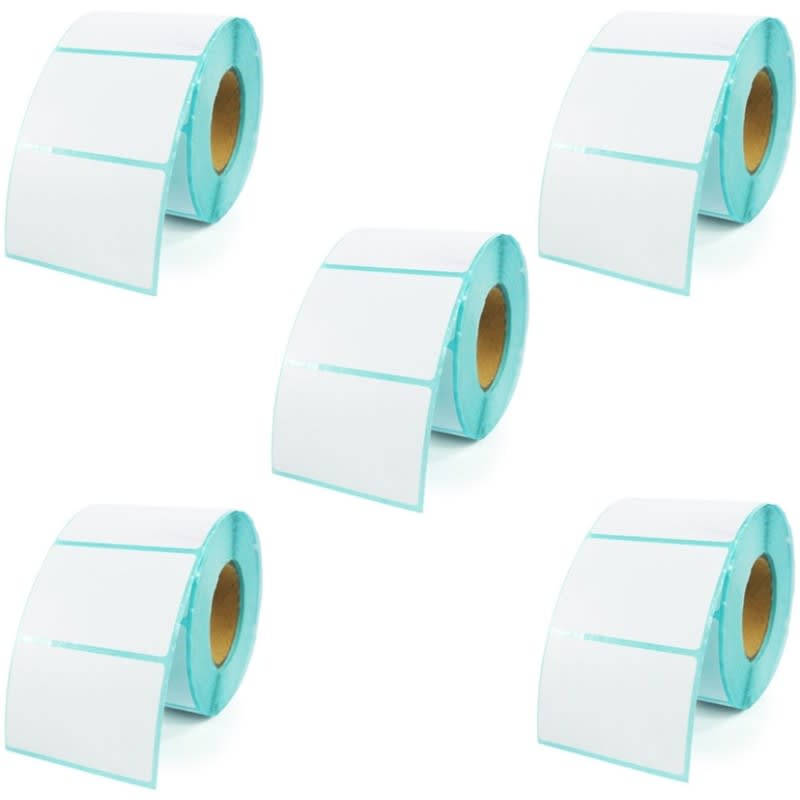 Pack 5 Rollos Etiquetas Térmicas Adhesivas 60mm X 40mm 700 Unidades