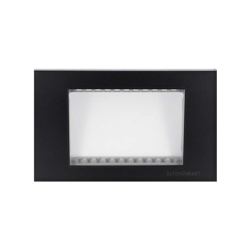Placa Doble Triple Enchufe o Interruptor UltraSmart Black