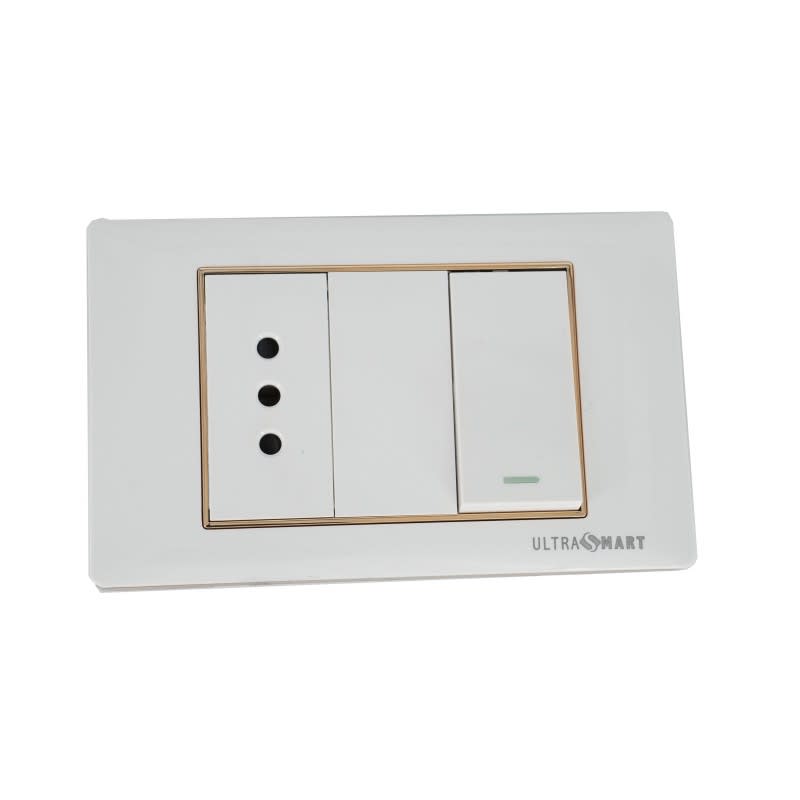 Tomacorriente 10A Simple + Interruptor 9/12 Doble Advantage