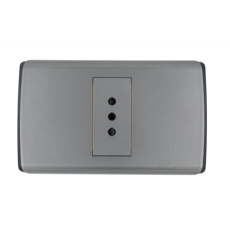 Tomacorriente Simple 10A UltraSmart Grey