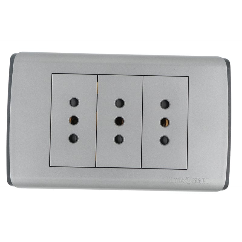 Tomacorriente Triple 10A UltraSmart Grey