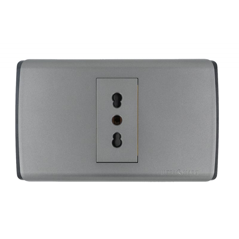 Tomacorriente Simple 10A/16A UltraSmart Grey