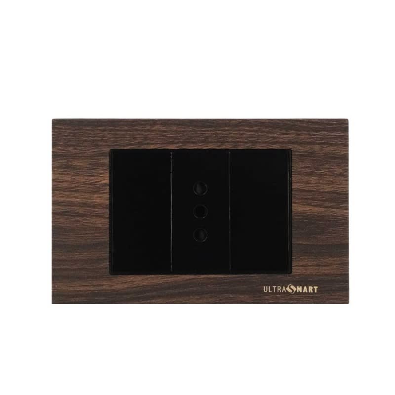 Tomacorriente Simple 10A Wood UltraSmart