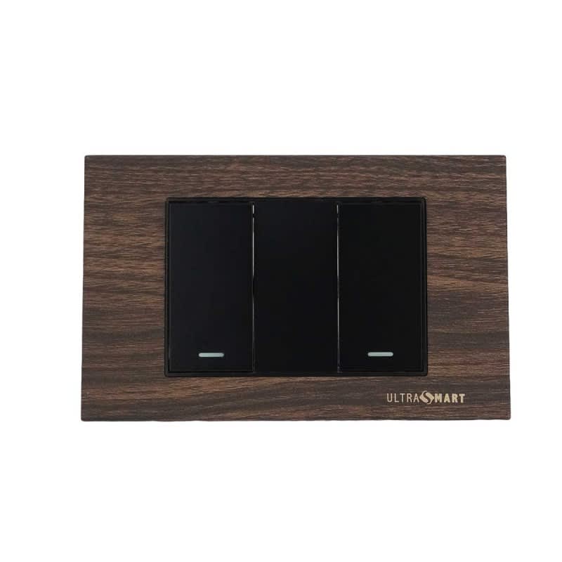 Interruptor Doble 9/12 UltraSmart Wood
