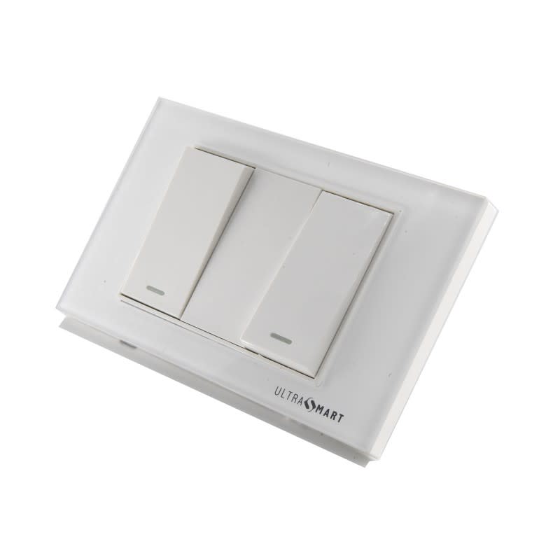 Interruptor 9/12 2 Modulos Linea Crystal - Imagen 2