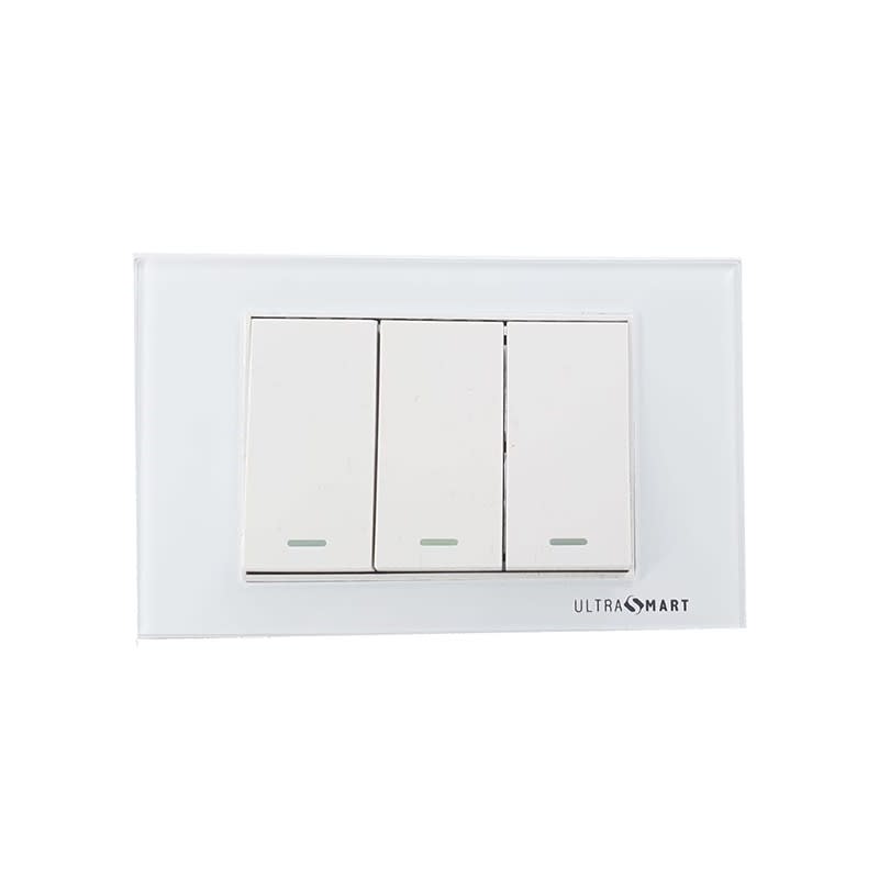 Interruptor 9/12 3 Modulos Linea Crystal - Imagen 2