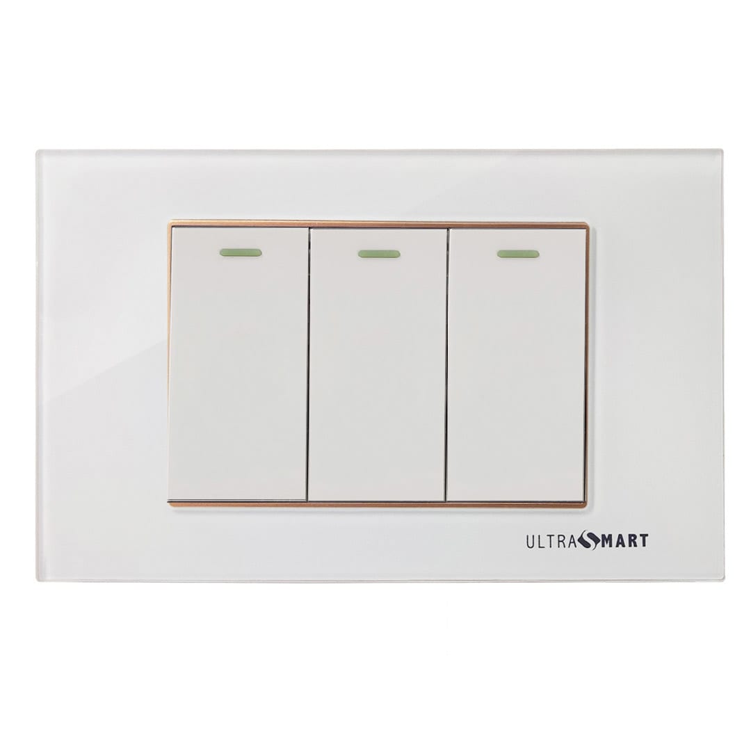 Interruptor Triple 9/12 Linea Crystal Advantage