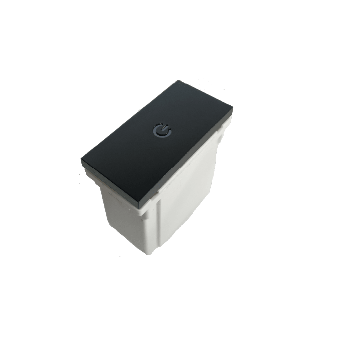 Interruptor Inteligente WiFi Pulsador Fisico Negro – Simple (1 Modulo)