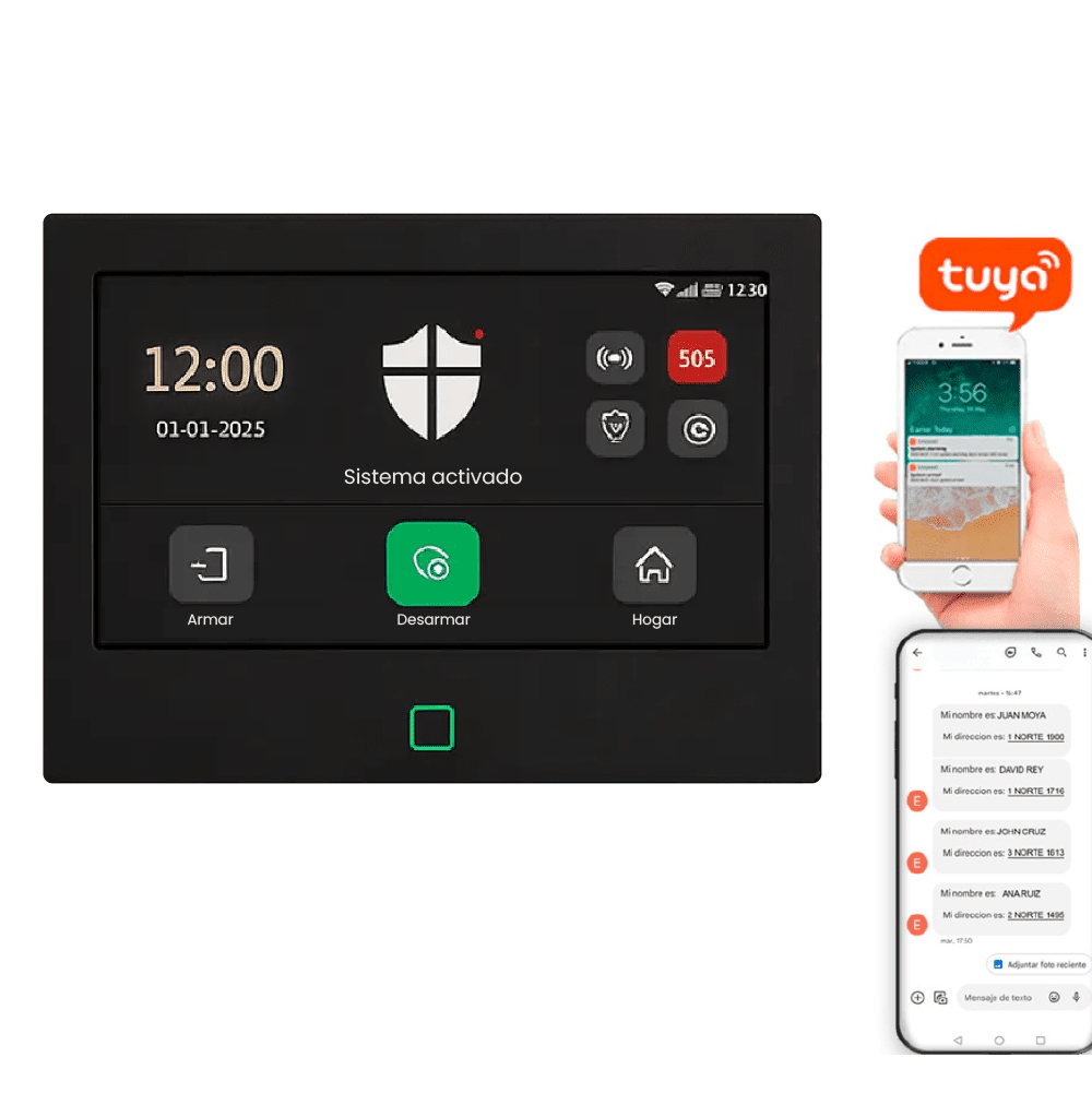 Kit de alarma WiFi + 4G con panel táctil - Imagen 2