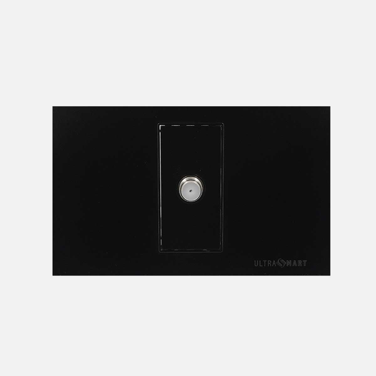 Toma TV Cable Muro UltraSmart Black
