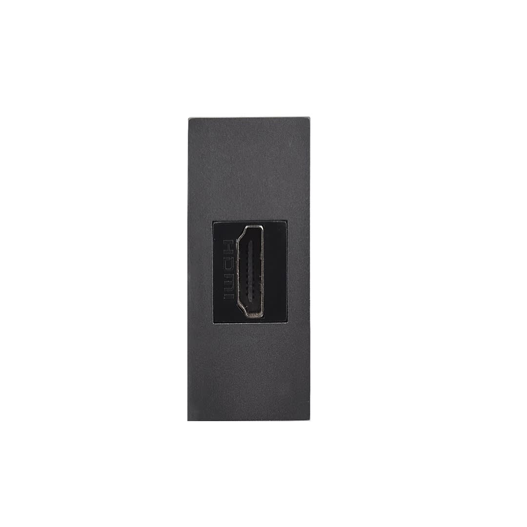 Placa de Muro 1 Puerto HDMI Linea Crystal Grey - Imagen 2