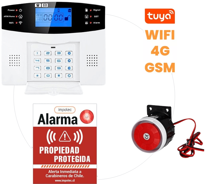 Alarma Wifi 4g Kit 3 Sensores Magneticos + 3 Sensores Movimiento / Impotec - Imagen 3