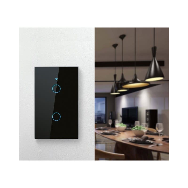 Smart Switch 2 Canales Negro Para Alarma G90 Plus - Imagen 3